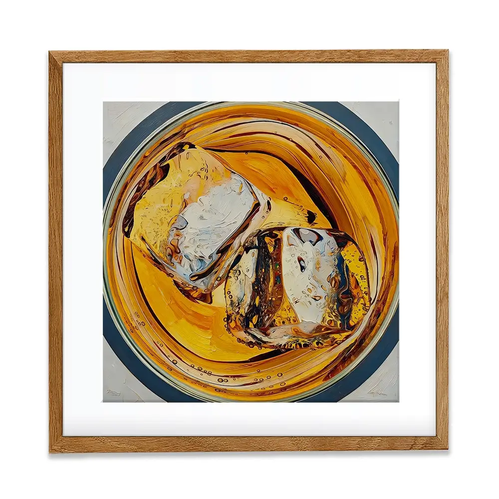 Scotch On The Rocks Cocktail Square Framed Art Print Scotch On The Rocks Cocktail Square Framed Art Print wall art product David Alexander Elder