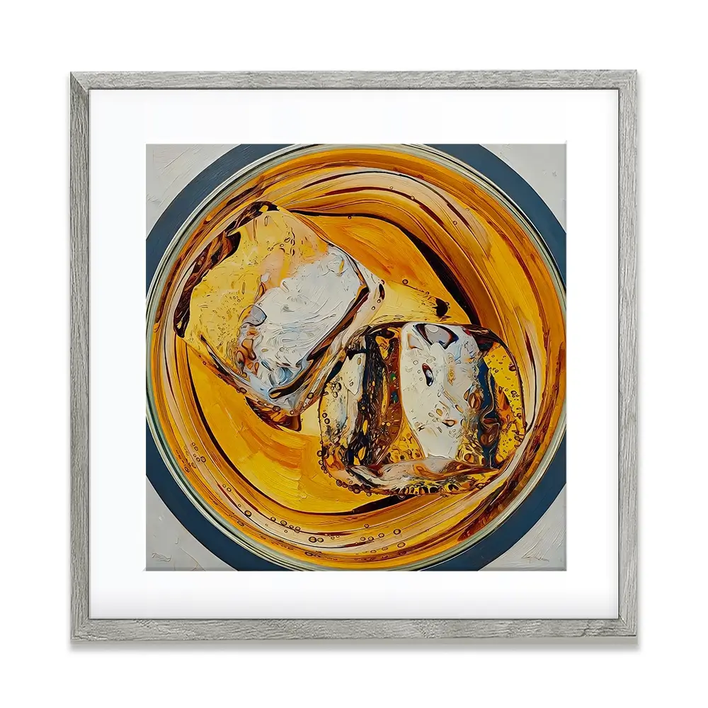 Scotch On The Rocks Cocktail Square Framed Art Print Scotch On The Rocks Cocktail Square Framed Art Print wall art product David Alexander Elder