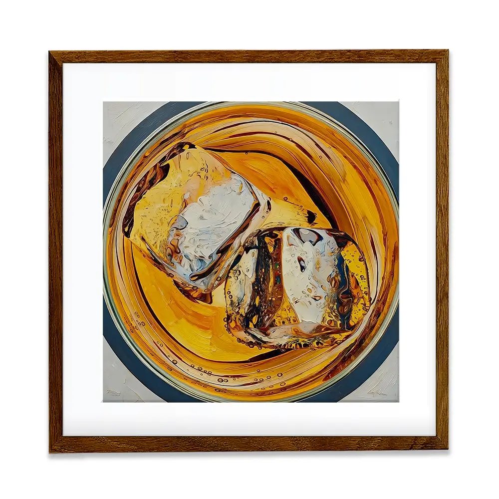 Scotch On The Rocks Cocktail Square Framed Art Print Scotch On The Rocks Cocktail Square Framed Art Print wall art product David Alexander Elder