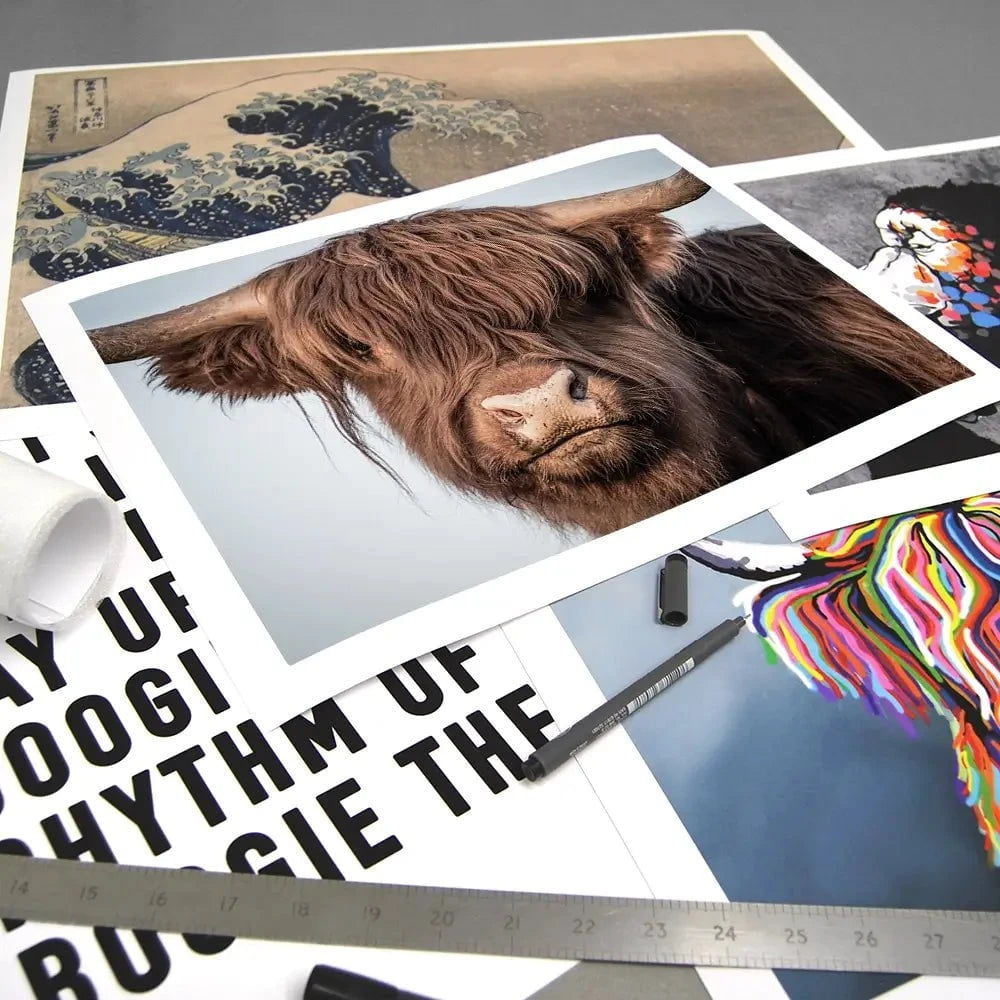 Scottish Brown Highland Cattle Art Print Scottish Brown Highland Cattle Art Print wall art product Sandro Fabris / Shutterstock