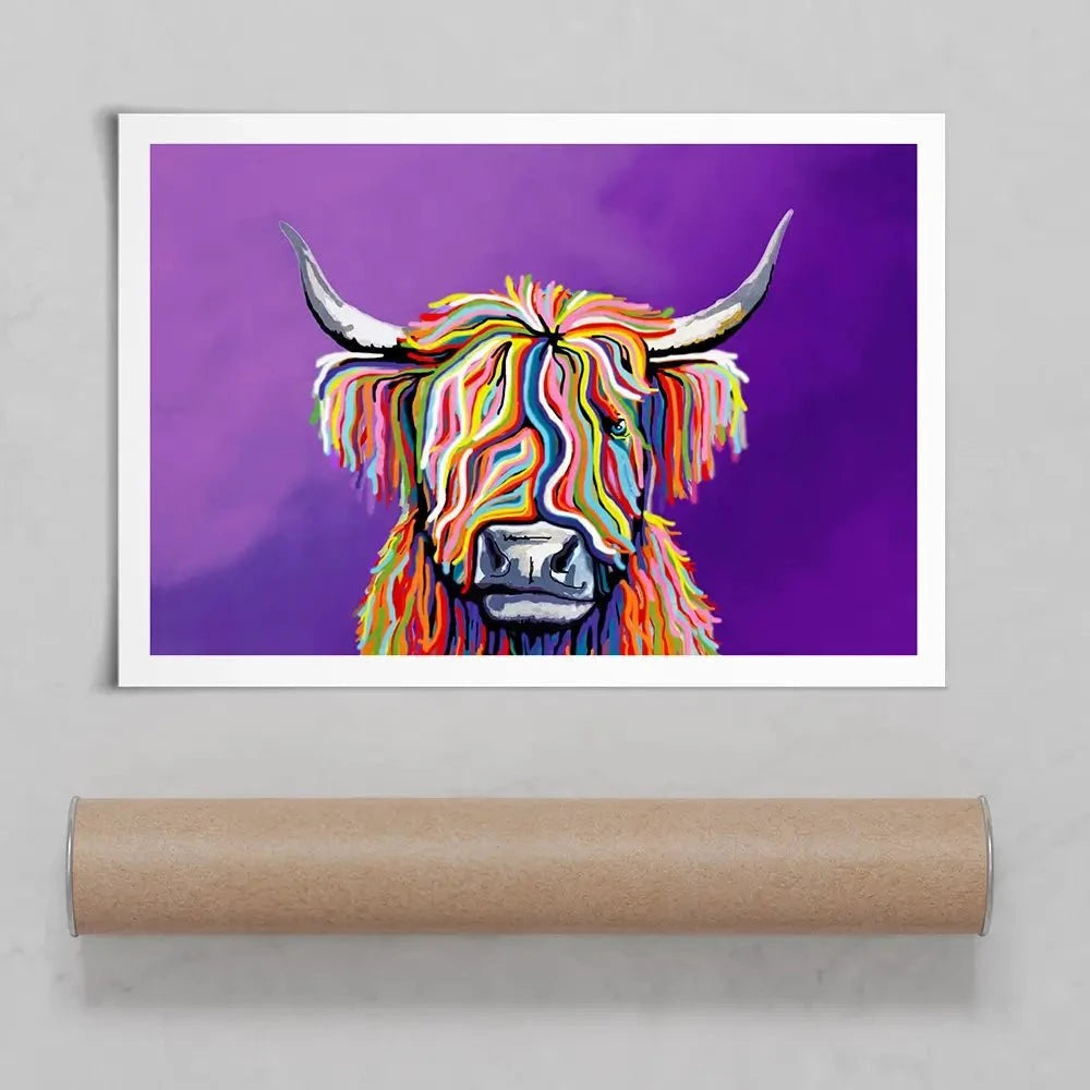 Scottish Coo Art Print Scottish Coo Art Print wall art product Independent