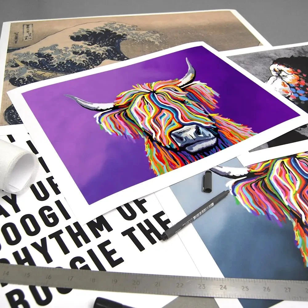 Scottish Coo Art Print Scottish Coo Art Print wall art product Independent