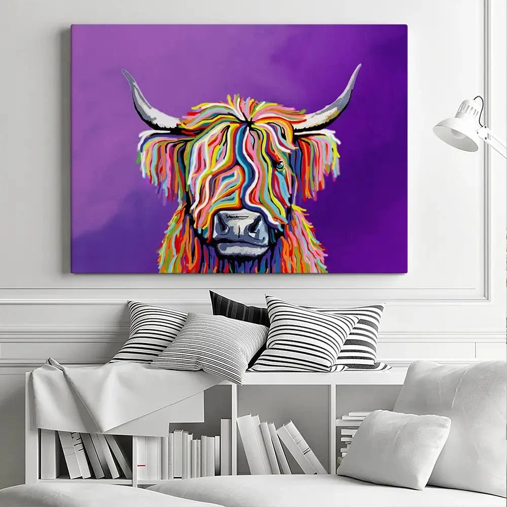 Scottish Coo Canvas Print Scottish Coo Canvas Print wall art product Independent