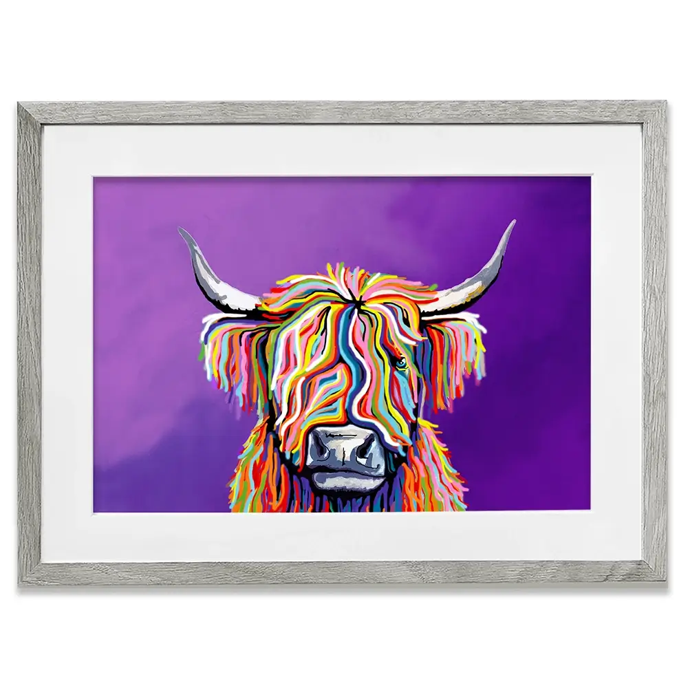 Scottish Coo Framed Art Print Scottish Coo Framed Art Print wall art product Independent