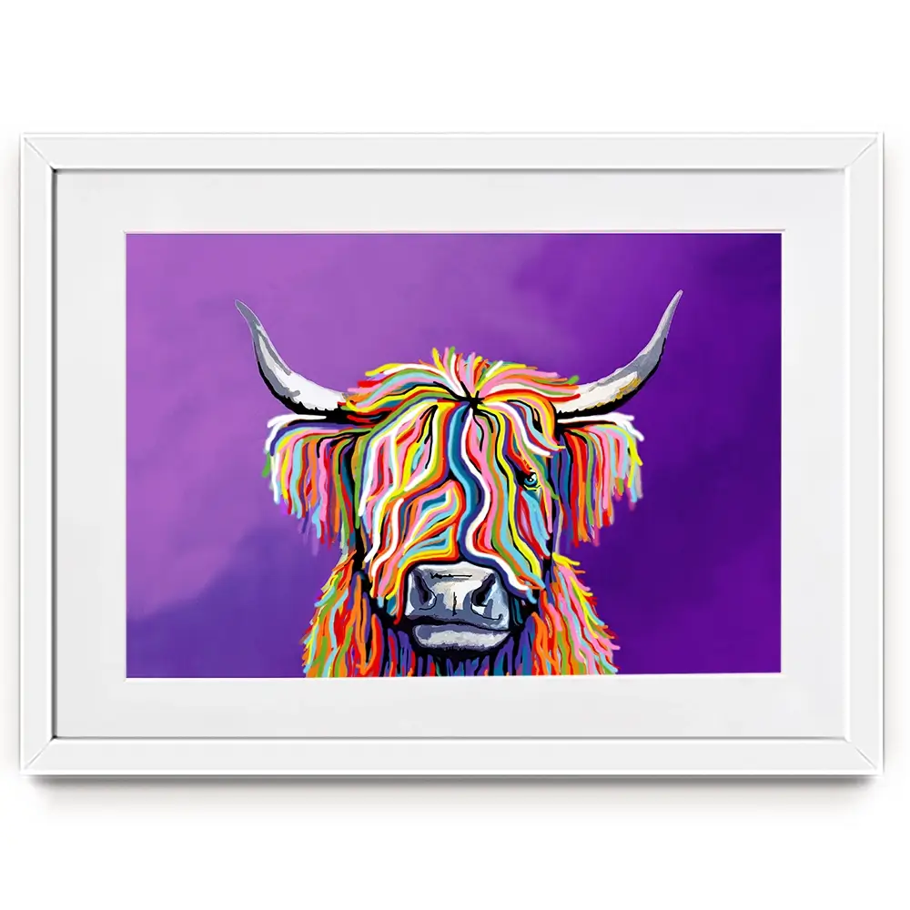Scottish Coo Framed Art Print Scottish Coo Framed Art Print wall art product Independent
