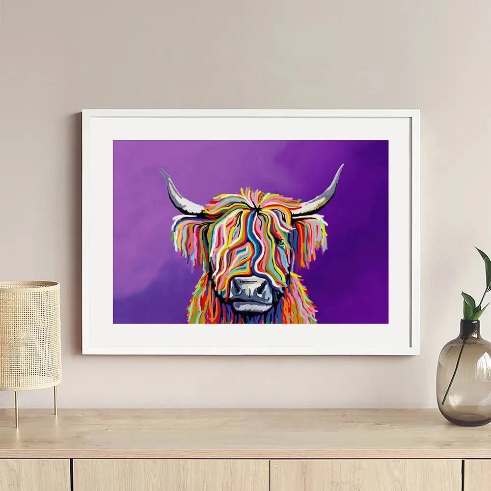 Scottish Coo Framed Art Print Scottish Coo Framed Art Print wall art product Independent