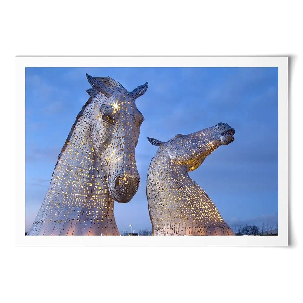 Scottish Kelpies At Night Art Print Scottish Kelpies At Night Art Print wall art product Gavin Ritchie / Shutterstock