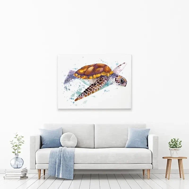 Sea Turtle Canvas Print Sea Turtle Canvas Print wall art product Faenkova Elena / Shutterstock