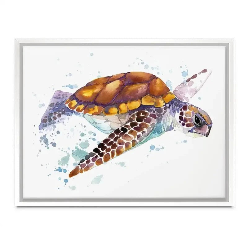 Sea Turtle Canvas Print Sea Turtle Canvas Print wall art product Faenkova Elena / Shutterstock