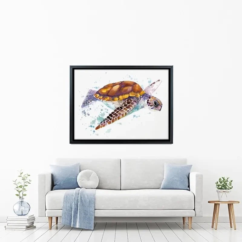 Sea Turtle Canvas Print Sea Turtle Canvas Print wall art product Faenkova Elena / Shutterstock