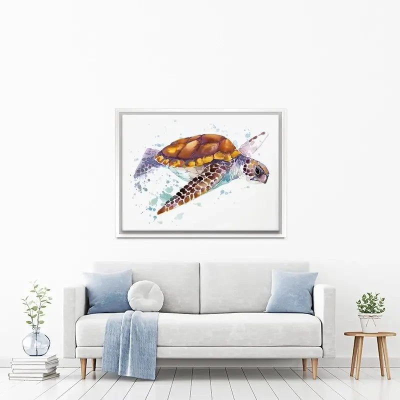 Sea Turtle Canvas Print Sea Turtle Canvas Print wall art product Faenkova Elena / Shutterstock