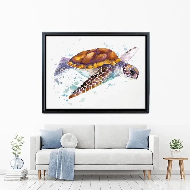 Sea Turtle Canvas Print Sea Turtle Canvas Print wall art product Faenkova Elena / Shutterstock