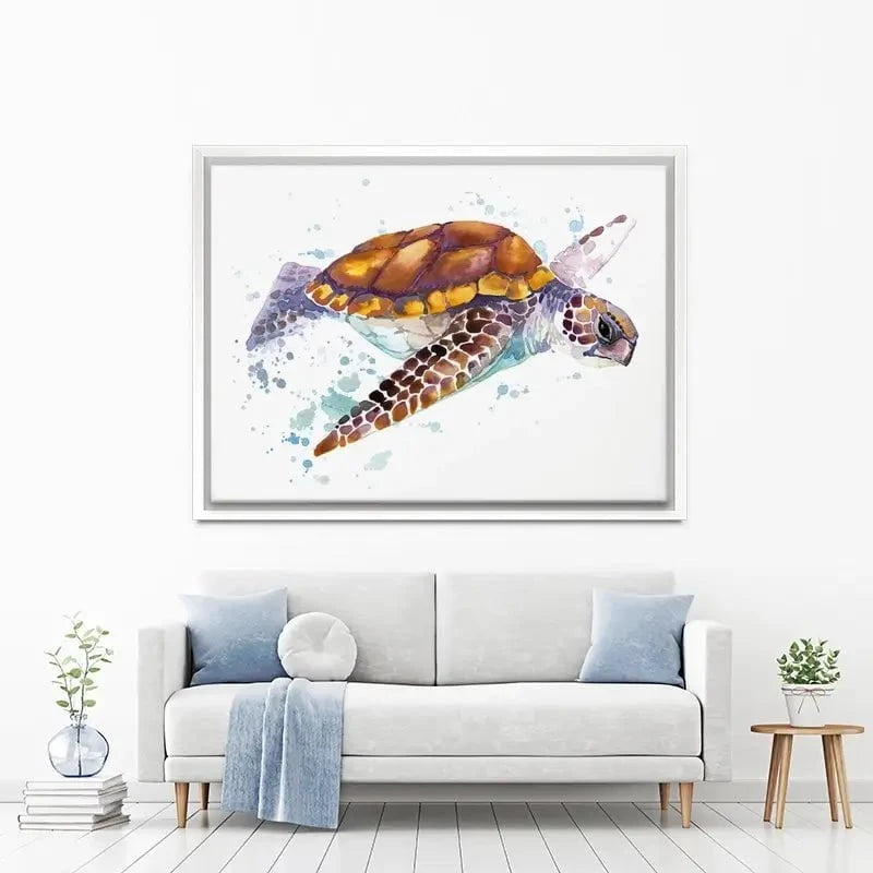 Sea Turtle Canvas Print Sea Turtle Canvas Print wall art product Faenkova Elena / Shutterstock