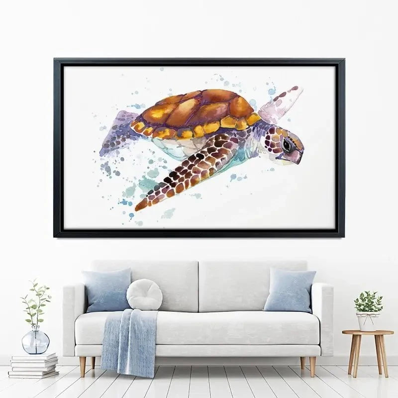 Sea Turtle Canvas Print Sea Turtle Canvas Print wall art product Faenkova Elena / Shutterstock