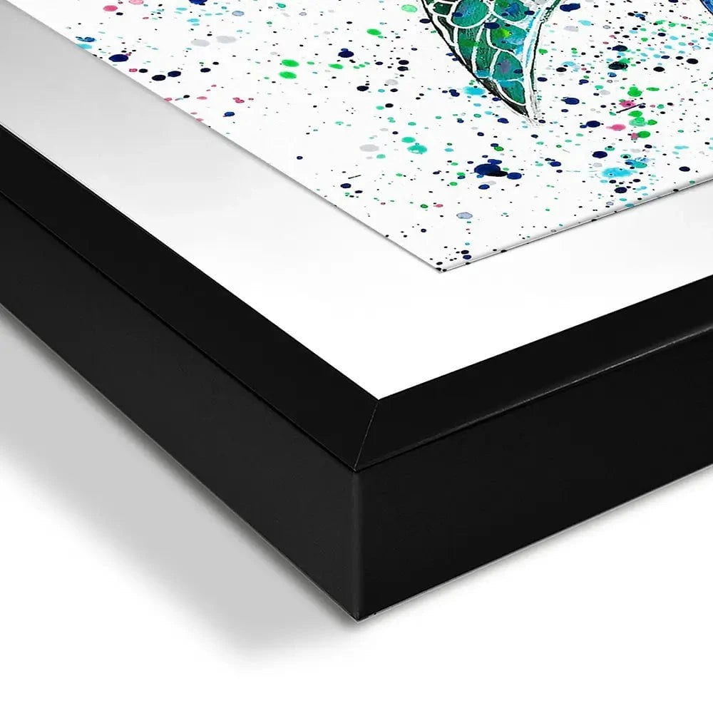 Sea Turtle Lenny Framed Art Print Sea Turtle Lenny Framed Art Print wall art product Emma LC Art