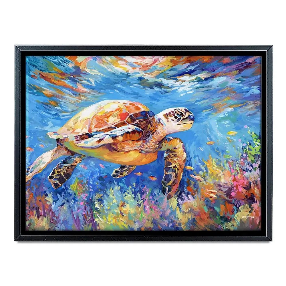 Sea Turtles Adventure Canvas Print Sea Turtles Adventure Canvas Print wall art product Leon Devenice