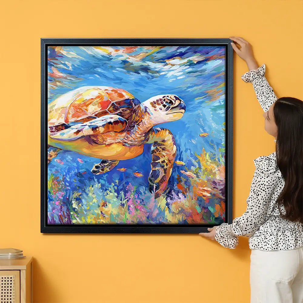 Sea Turtles Adventure Oversized Canvas Print Sea Turtles Adventure Oversized Canvas Print wall art product Art Print Shop