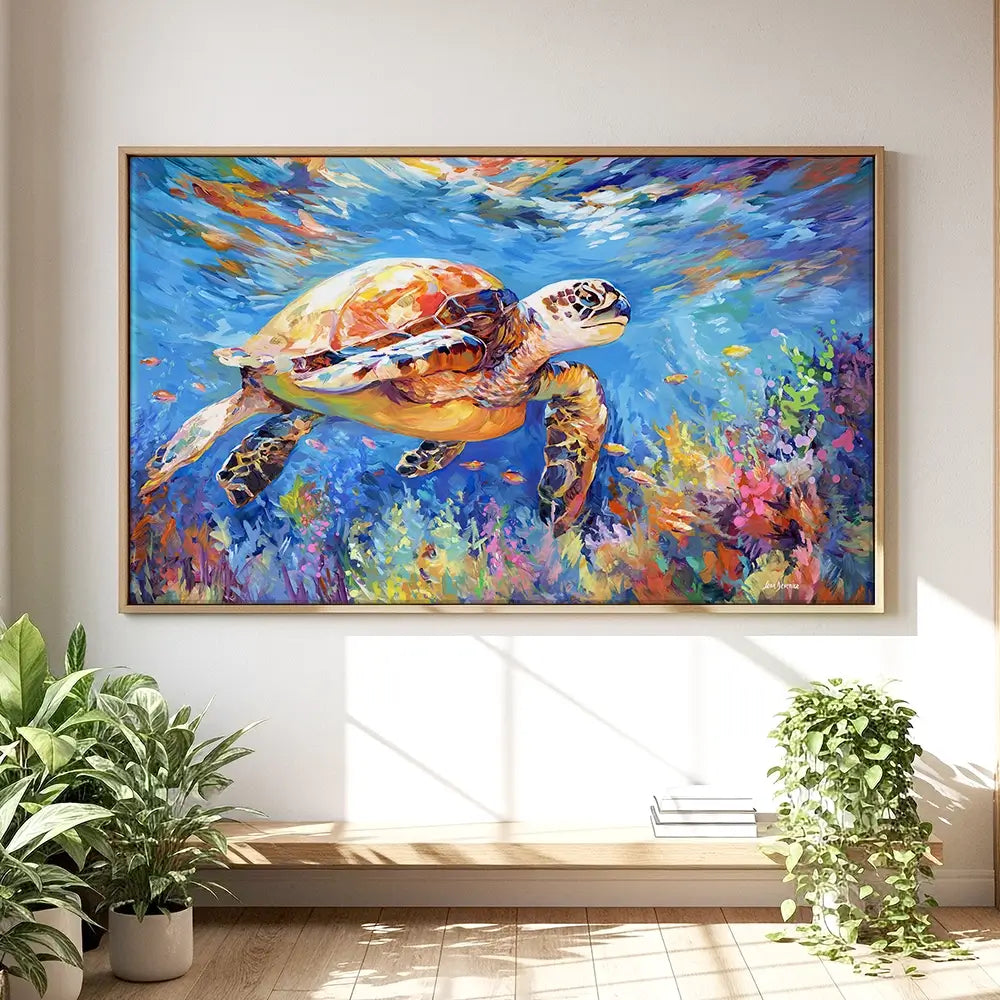 Sea Turtles Adventure Oversized Canvas Print Sea Turtles Adventure Oversized Canvas Print wall art product Art Print Shop
