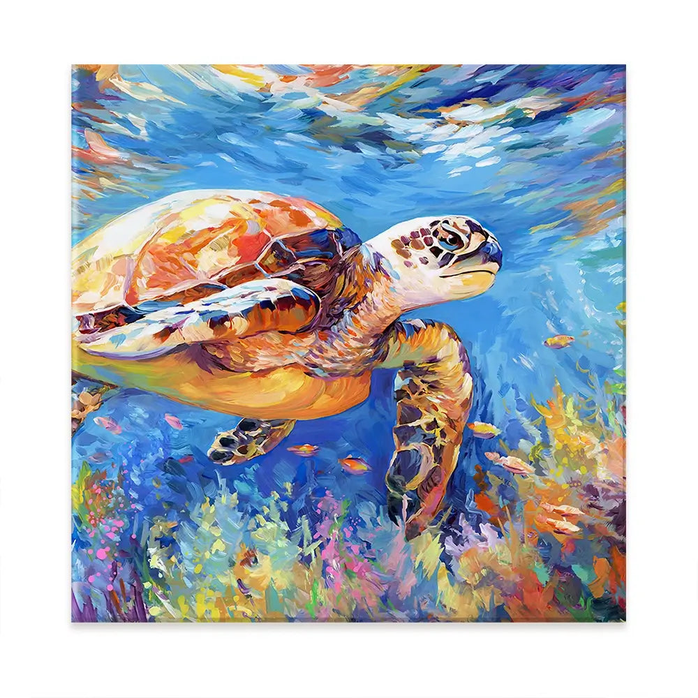 Sea Turtles Adventure Oversized Canvas Print Sea Turtles Adventure Oversized Canvas Print wall art product Art Print Shop