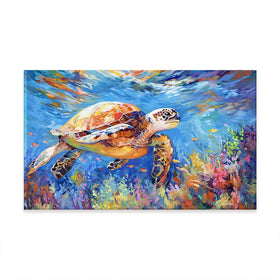 Sea Turtles Adventure Oversized Canvas Print Sea Turtles Adventure Oversized Canvas Print wall art product Art Print Shop