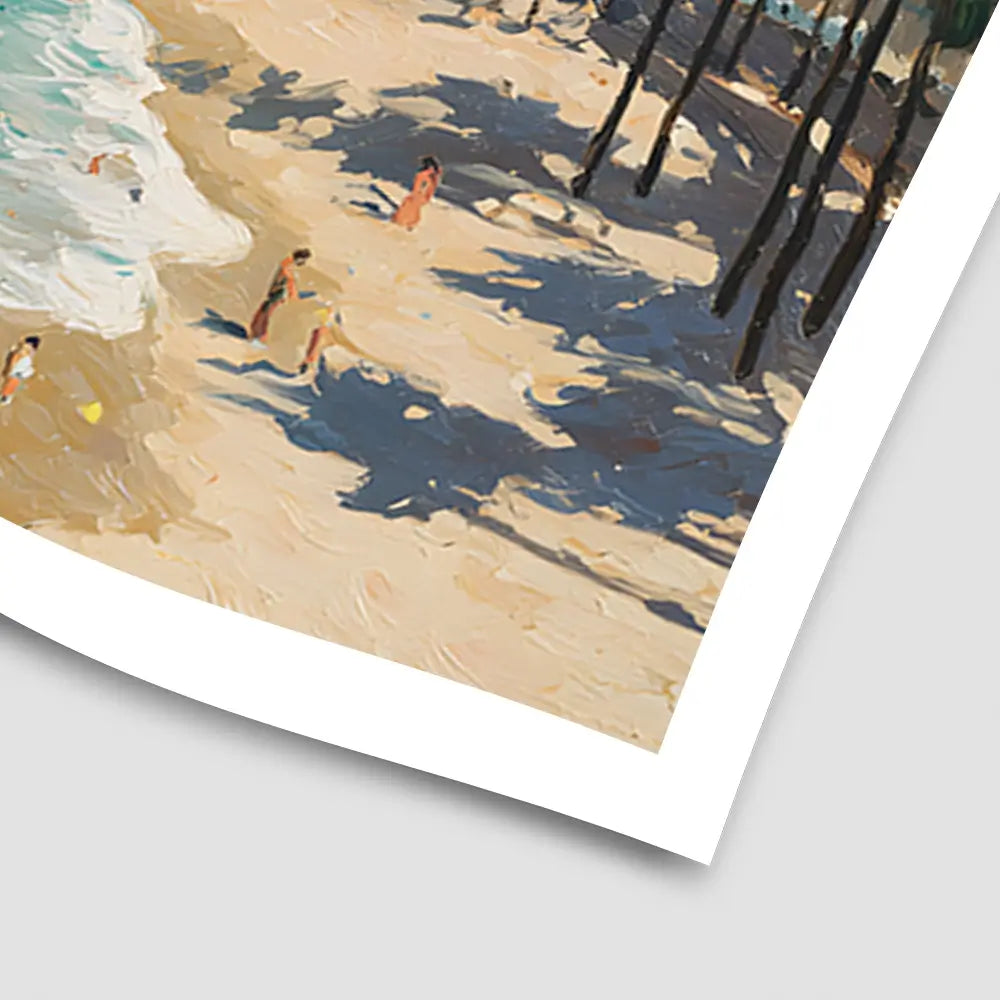 Seafront View Art Print Seafront View Art Print wall art product IAmHomeStudio