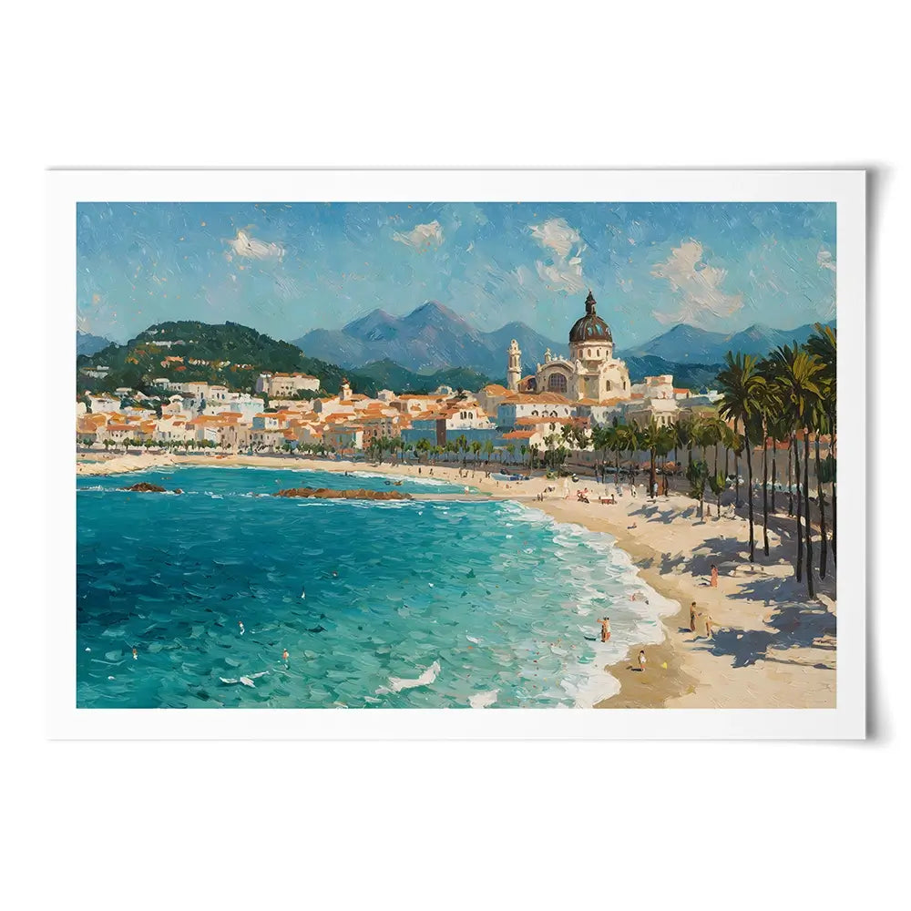 Seafront View Art Print Seafront View Art Print wall art product IAmHomeStudio