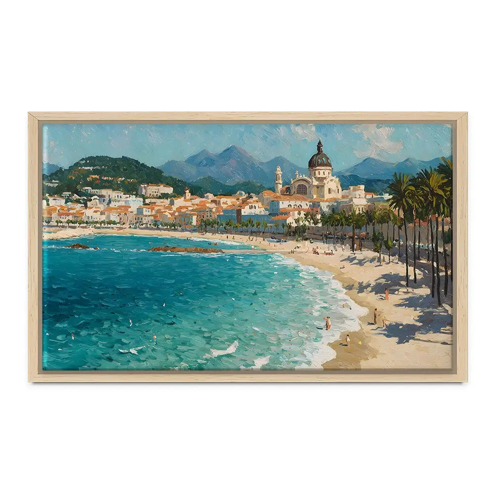 Seafront View Canvas Print Seafront View Canvas Print wall art product IAmHomeStudio