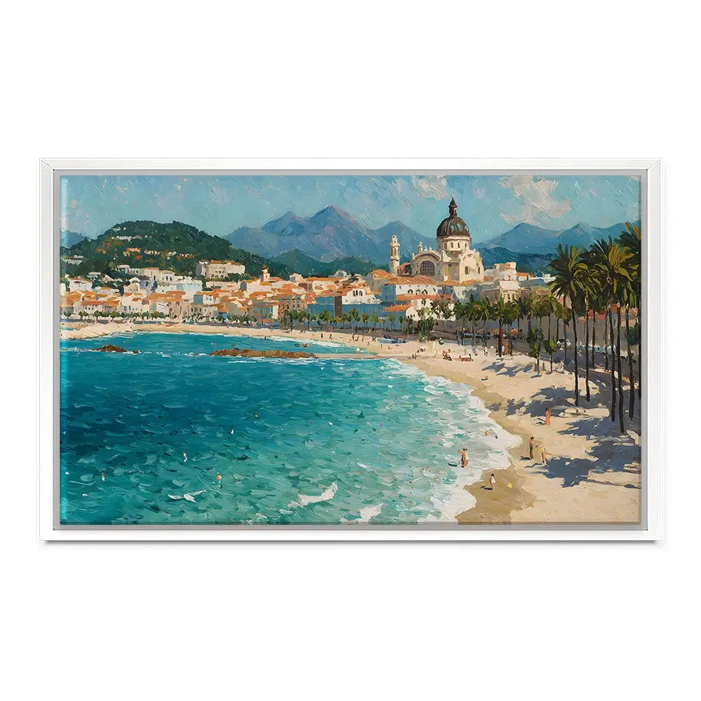 Seafront View Canvas Print Seafront View Canvas Print wall art product IAmHomeStudio