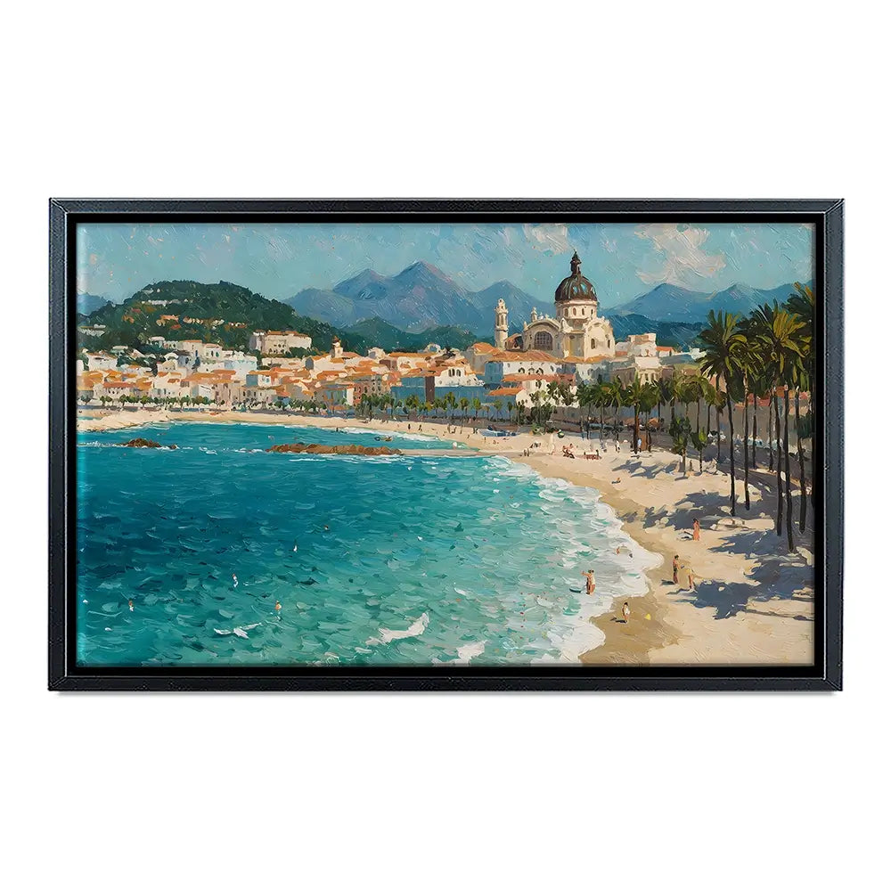 Seafront View Canvas Print Seafront View Canvas Print wall art product IAmHomeStudio
