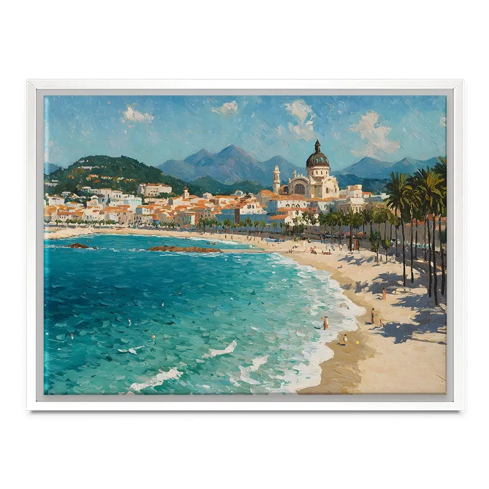 Seafront View Canvas Print Seafront View Canvas Print wall art product IAmHomeStudio