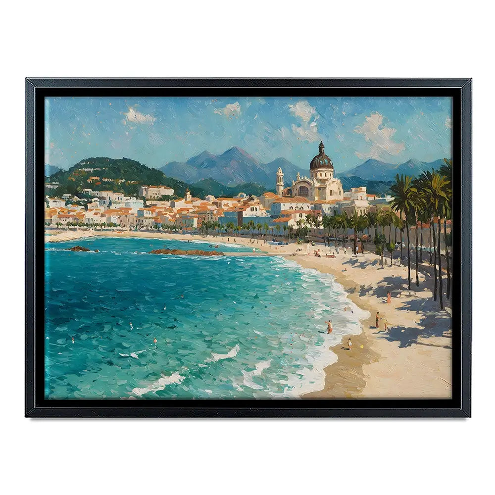 Seafront View Canvas Print Seafront View Canvas Print wall art product IAmHomeStudio