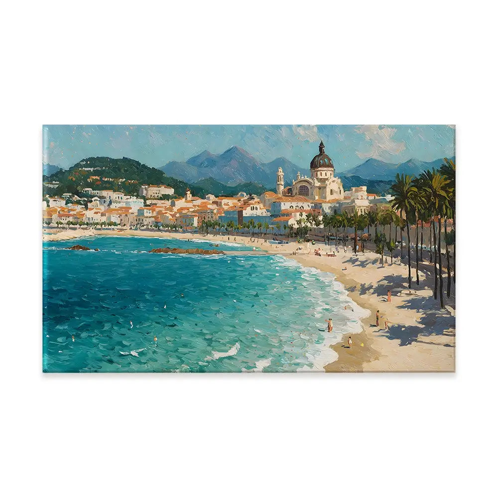 Seafront View Canvas Print Seafront View Canvas Print wall art product IAmHomeStudio