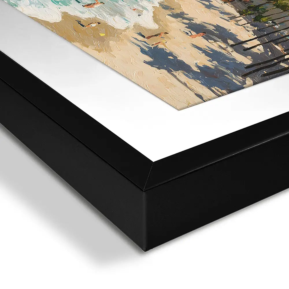 Seafront View Framed Art Print Seafront View Framed Art Print wall art product IAmHomeStudio