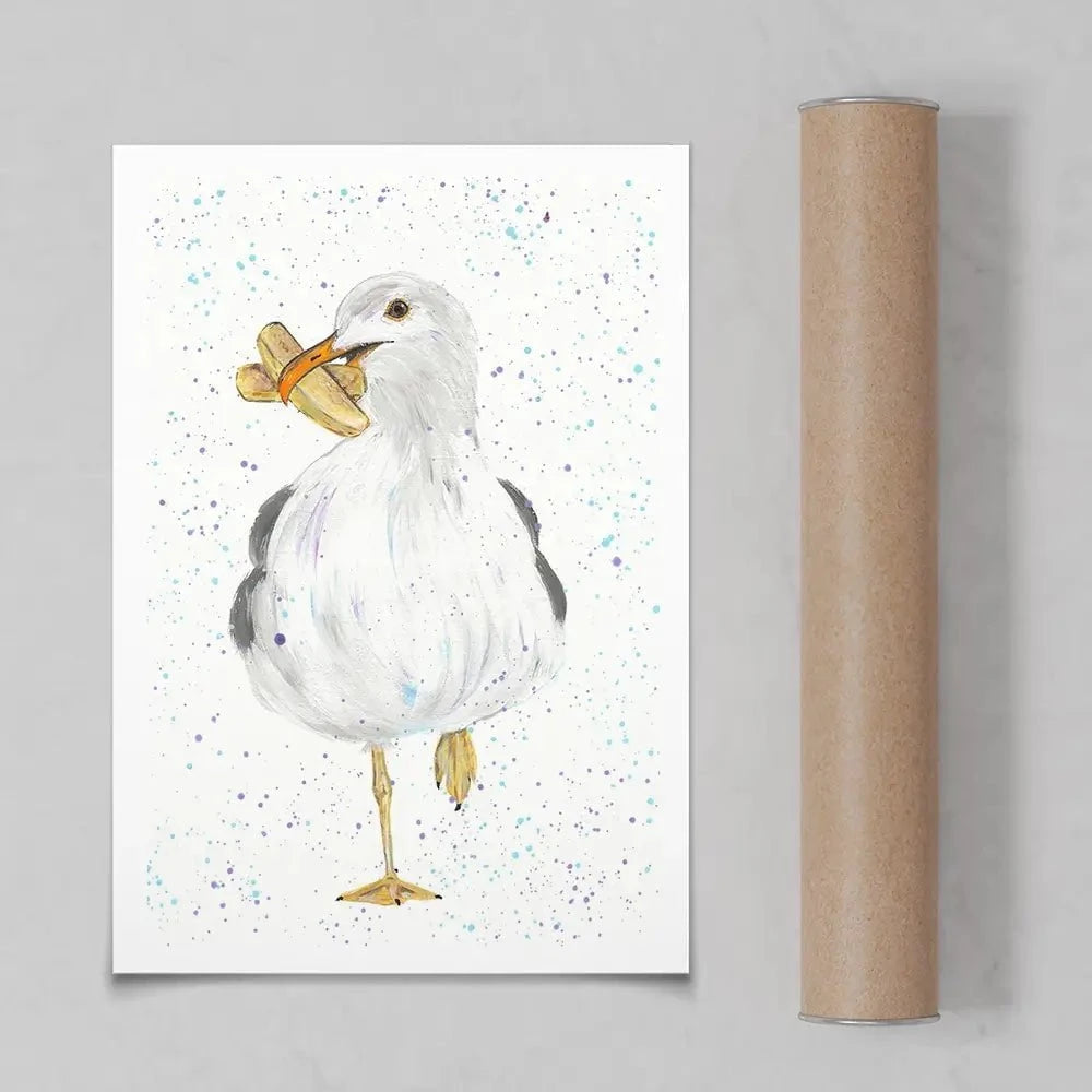 Seagull Spencer Art Print Seagull Spencer Art Print wall art product Emma LC Art