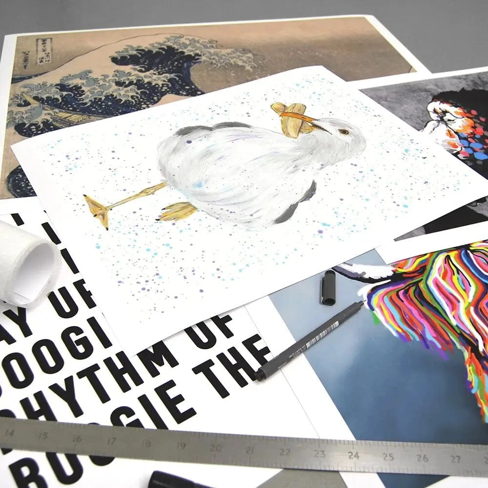 Seagull Spencer Art Print Seagull Spencer Art Print wall art product Emma LC Art