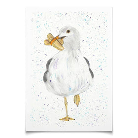 Seagull Spencer Art Print Seagull Spencer Art Print wall art product Emma LC Art