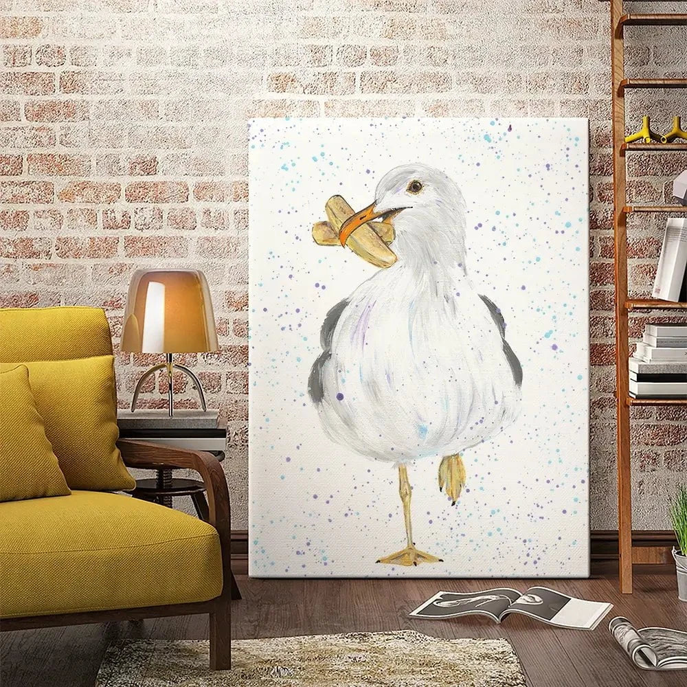 Seagull Spencer Canvas Print Seagull Spencer Canvas Print wall art product Emma LC Art