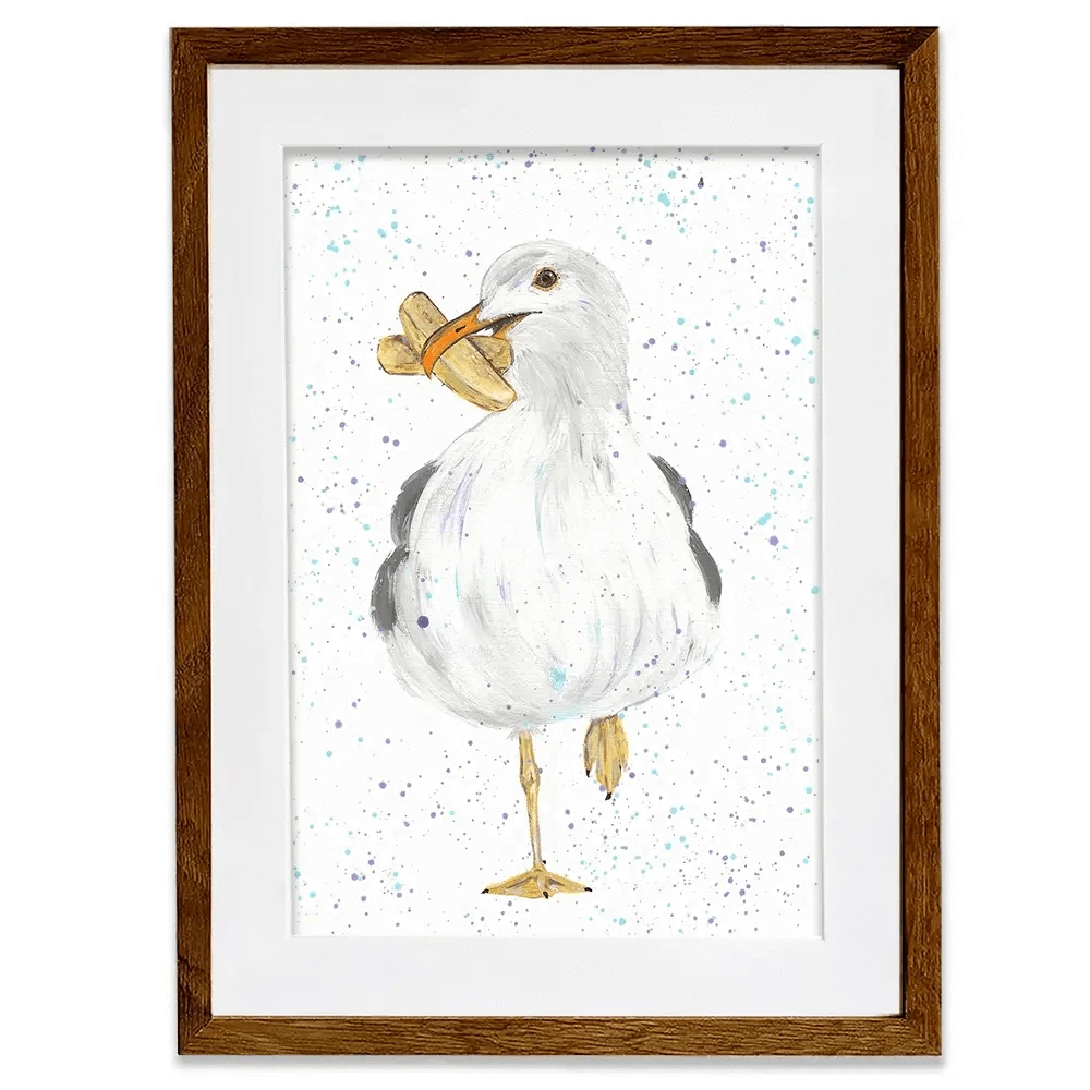 Seagull Spencer Framed Art Print Seagull Spencer Framed Art Print wall art product Emma LC Art