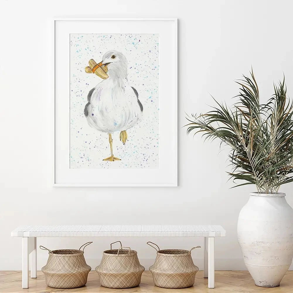 Seagull Spencer Framed Art Print Seagull Spencer Framed Art Print wall art product Emma LC Art
