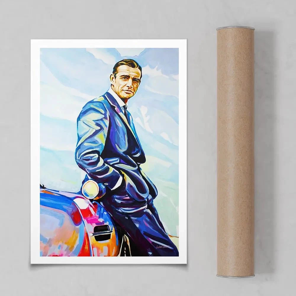 Sean Connery Art Print Sean Connery Art Print wall art product Juliet Stockton