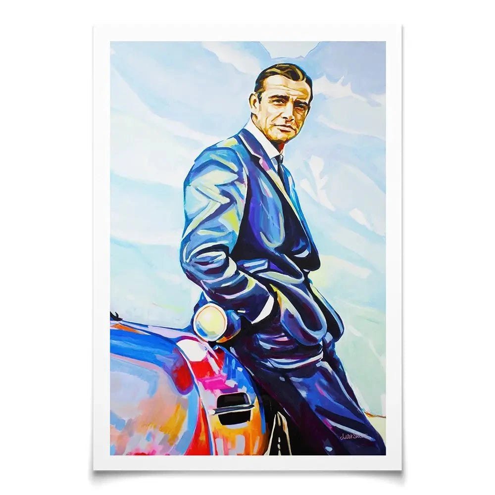 Sean Connery Art Print Sean Connery Art Print wall art product Juliet Stockton