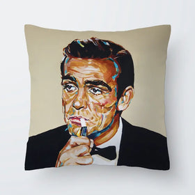 Sean Connery Bond Cushion Sean Connery Bond Cushion wall art product Juliet Stockton