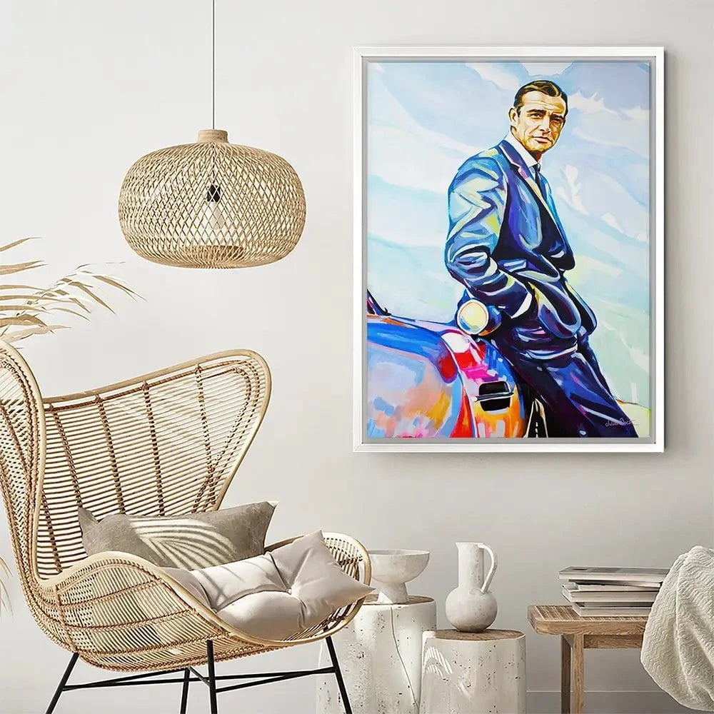 Sean Connery Canvas Print Sean Connery Canvas Print wall art product Juliet Stockton