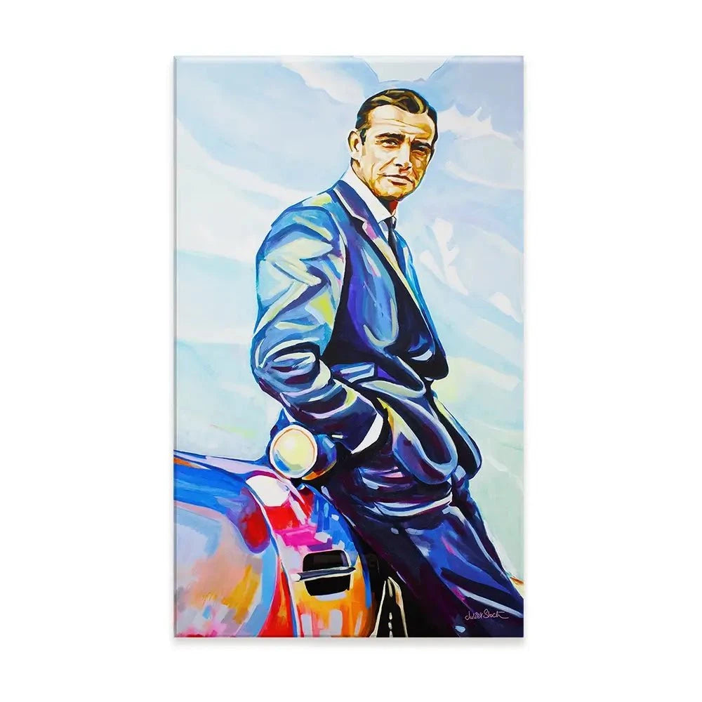 Sean Connery Canvas Print Sean Connery Canvas Print wall art product Juliet Stockton