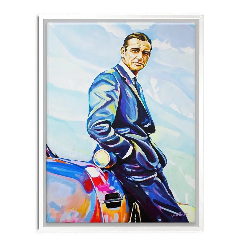 Sean Connery Canvas Print Sean Connery Canvas Print wall art product Juliet Stockton