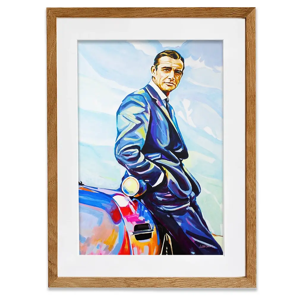 Sean Connery Framed Art Print Sean Connery Framed Art Print wall art product Juliet Stockton