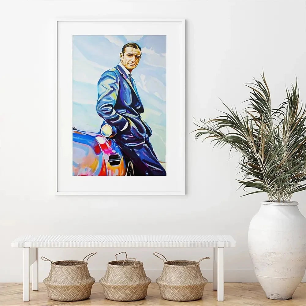 Sean Connery Framed Art Print Sean Connery Framed Art Print wall art product Juliet Stockton