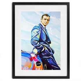 Sean Connery Framed Art Print Sean Connery Framed Art Print wall art product Juliet Stockton