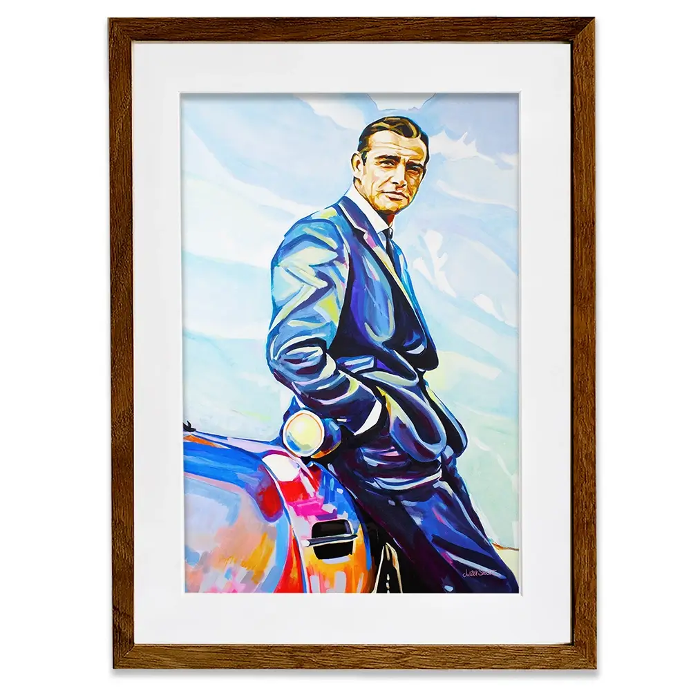 Sean Connery Framed Art Print Sean Connery Framed Art Print wall art product Juliet Stockton