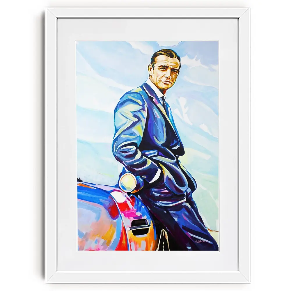 Sean Connery Framed Art Print Sean Connery Framed Art Print wall art product Juliet Stockton